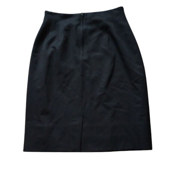 Miss Pendleton Women's Size 12 100%  Virgin Wool Black Mini Skirt-Vintage "80's" - Picture 2 of 6